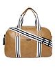 BAD HABIT Tan Brown PU Duffel Bag - Stylish and Spacious Travel Companion