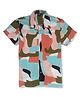GINI & JONY Cotton Woven Half Sleeves Shirt with Abstract Print - Multicolour
