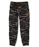 Gini & Jony Cotton Woven Full Length Trouser Pant Camouflage  Print - Green
