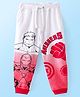 Babyhug Marvel Single Jersey Knit Full Length Lounge Pant with Avenger Print - Multicolour