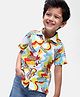 Babyhug Marvel Cotton Knit Half Sleeves Shirt with Avenger Text Print - Multicolour