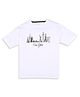 My Milestones Half Sleeves New York City Theme Printed Tee - White