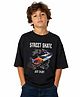 My Milestones Half Sleeves Skates Printed Tee - Navy Blue