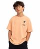 My Milestones Half Sleeves Placement Tree Printed Tee - Fawn