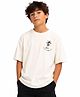 My Milestones Half Sleeves Placement Tree Printed Tee - Ecru