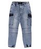 My Milestones Solid Pocket Detailed Jeans - Blue