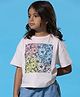 My Milestones Half Sleeves Placement Floral Printed Tee - Pink