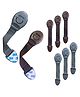 KidDough Furniture Safety Locks for Kids - Pack of 4 Brown + 4 Grey Locks, Child Safety Locks for Drawers, Cabinets, Fridge, Cupboard Lock, Strong and Adhesive Safety Locks