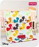 Babyhug Disney Single Ply Mink Blanket Colourful Mickey Face Print- Multicolour