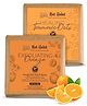 Nat Habit Bath Soaps Exfoliating Orange & Healing Turmeric - Oats For Tan Removal - 125g of Each (Combo Pack of 2)