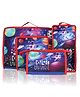 Echo Boomers Explore the Universe 4-Piece Travel Organizer Set - Red and Sky Blue Packing Cubes with Space Print