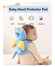 NeonateCare Head Safety Protector Pad for Baby Toddler Walker - Infant Talking Head Protection Backpack Cushion (Blue Feathers Head protector