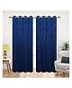 Clio's Heritage Store Royal Blue Velvet Curtains for Home  Set of 2
