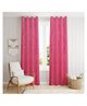 Clio's Heritage Store Royal Pink Velvet Curtains for Home - Set of 2