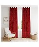 Clio's Heritage Store Premium Red Velvet Curtains for Home - Set of 2