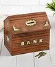 Clio's Heritage Store Handmade Wooden Money Bank for Kids