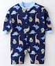 Kidi Wav Full Sleeves Animals Printed Romper - Multi Colour