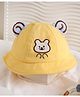 Kicks & Crawl Cotton Bunny Embroidered Cap - Yellow