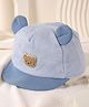 Kicks & Crawl Cotton Bear Detailed Cap - Blue