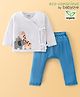Babyoye 100% Organic Cotton Full Sleeves Animal Printed T-Shirt & Pants Set - Multicolor