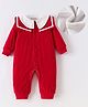 Kookie Kids Full Sleeves Romper with Sailor Collar - Red