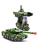 New Pinch  Light Music and Bump Function Tank Robot Toy for Kids - Green