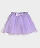 Mi Arcus Baby Girl Solid Net Frill Skirt Purple