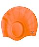 KARBD Ear Cover Hair Protection Silicone Swimming Cap Universal Size - Orange