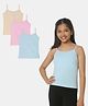 Plan B Pack Of 3 Sleeveless Solid Padded Camisoles - Blue