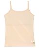 Plan B Sleeveless Solid Padded Camisoles - Beige
