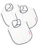 Mumma's Touch Organic Bamboo Baby Towel Bib - White - Pack of 3
