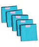 Mumma's Touch Organic Bamboo Baby Towel Face Cloth - Aqua - Pack of 5