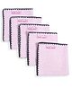 Mumma's Touch Organic Bamboo Baby Towel Face Cloth - Pink - Pack of 5