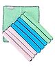 Mumma's Touch Organic Bamboo Baby Towel Face Cloth - Assorted (Green, Aqua, Pink) - Pack of 9