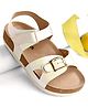 Pine Kids Sandals with Velcro Closure - Beige