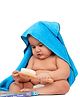 Mumma's Touch Organic Bamboo Baby Hooded Towel - Aqua - Pack of 1