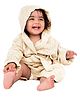 Mumma's Touch Organic Bamboo Baby Hooded Bathrobe - Yellow - Pack of 1