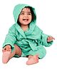 Mumma's Touch Organic Bamboo Baby Hooded Bathrobe - Green - Pack of 1