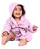 Mumma's Touch Organic Bamboo Baby Hooded Bathrobe - Pink - Pack of 1