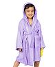Mumma's Touch Organic Bamboo Kids Hooded Bathrobe - Magenta - Pack of 1