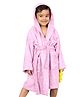 Mumma's Touch Organic Bamboo Kids Hooded Bathrobe - Pink - Pack of 1