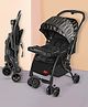 LuvLap Sunshine Plus Stroller/Pram with Reversible Handlebar, 5 Point Harness, 3 Level Recline, Compact Easy Fold, for Newborn to 3 Years  Black