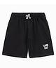 Campana 100% Cotton Jersey  Game Day Printed Shorts - Black