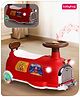 Babyhug Little Explorer Space Theme Kids Retro Swing Car| LED Lights and Music |Baby Magic Car|Toy Car | Push Car | Ride On Car |ABEC 7 Bearing|Weight Capacity Upto 50-KGS | Red 