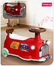 Babyhug Little Explorer Space Theme Kids Retro Swing Car| LED Lights and Music |Baby Magic Car|Toy Car | Push Car | Ride On Car |ABEC 7 Bearing|Weight Capacity Upto 50-KGS | Red 