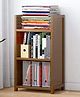 House of Quirk 3-Tier Bamboo Shelf Freestanding Storage Display Shelf Furniture for Bedroom Living Room Kitchen  - DIY Rack - Do-it-Yourself - Brown