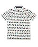 Earth Conscious  Half Sleeves Dolphin Printed Tee - Grey