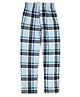 Earth Conscious 100% Cotton Checked Lounge Pant - Sky Blue