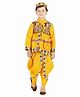 Itsmycostume Gujrati Garba & Kedia Cotton Full Sleeves Navratri Dress Theme Costume Set -Yellow