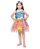 Itsmycostume Net Sleeveless Goa Theme Costume Set - Turquoise